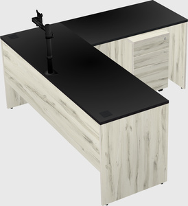 L-shaped office desk