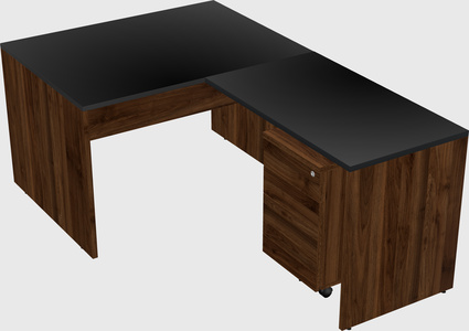 L-shaped office desk