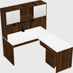 L-shaped office desk