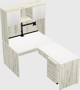 L-shaped office desk