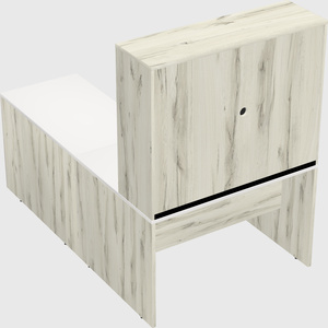 L-shaped office desk
