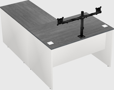 L-shaped office desk