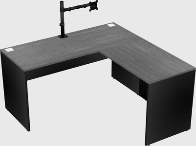 L-shaped office desk