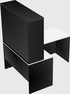 L-shaped office desk