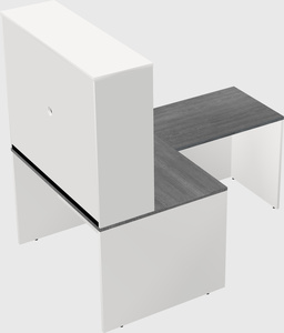 L-shaped office desk