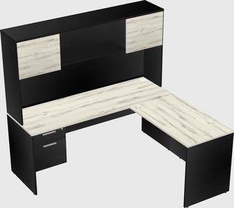 L-shaped office desk