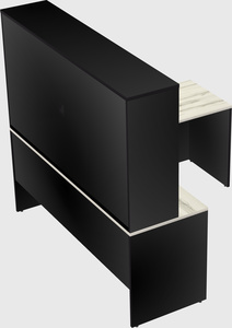 L-shaped office desk