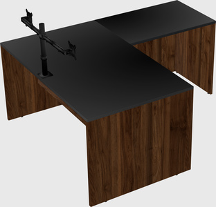 L-shaped office desk