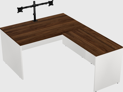 L-shaped office desk