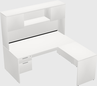 L-shaped office desk