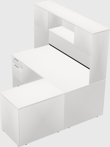 L-shaped office desk