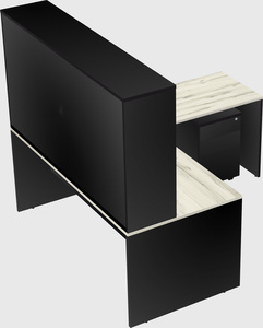 L-shaped office desk
