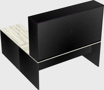 L-shaped office desk