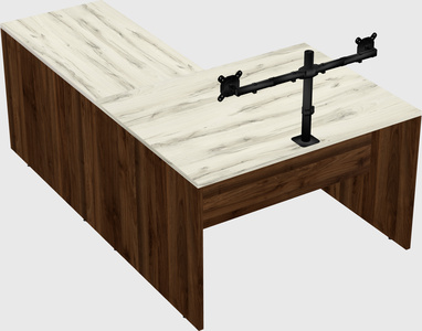 L-shaped office desk