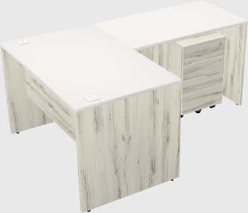 L-shaped office desk