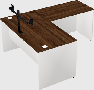 L-shaped office desk
