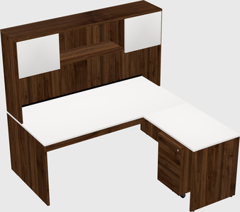 L-shaped office desk