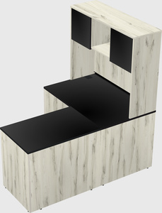 L-shaped office desk