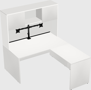 L-shaped office desk