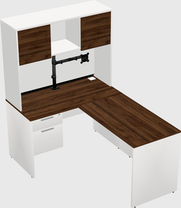 L-shaped office desk