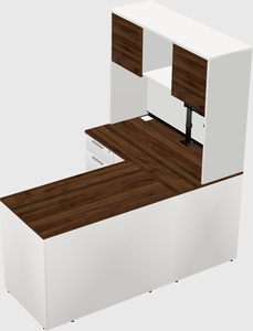 L-shaped office desk