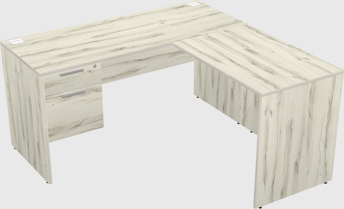 L-shaped office desk