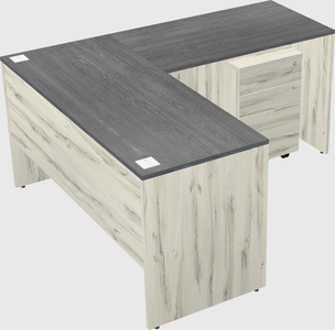 L-shaped office desk