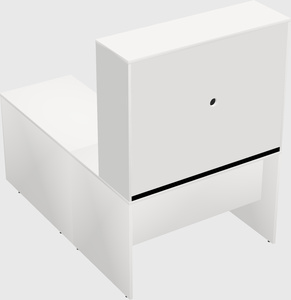 L-shaped office desk