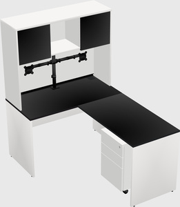 L-shaped office desk