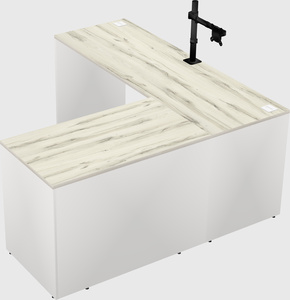 L-shaped office desk