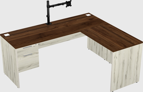 L-shaped office desk