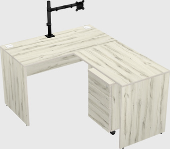 L-shaped office desk