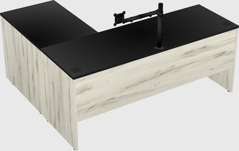 L-shaped office desk
