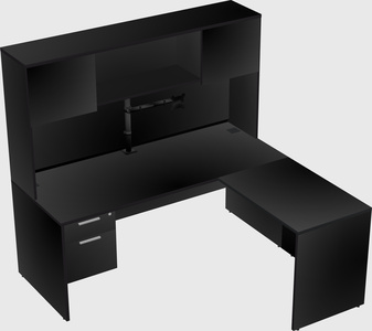 L-shaped office desk