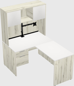 L-shaped office desk