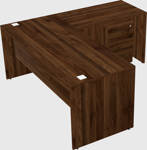 L-shaped office desk