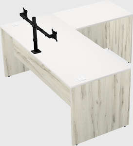 L-shaped office desk