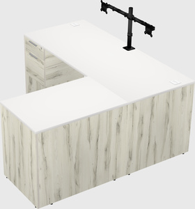 L-shaped office desk
