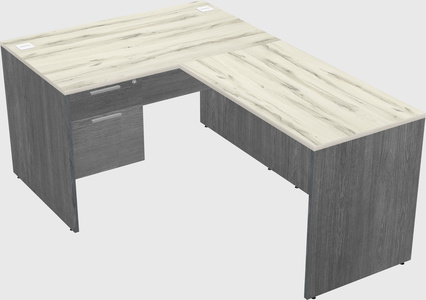 L-shaped office desk