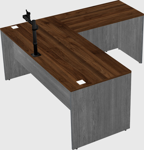 L-shaped office desk