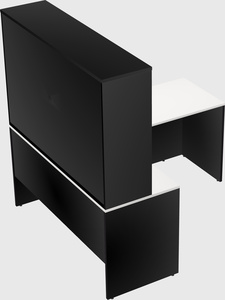 L-shaped office desk