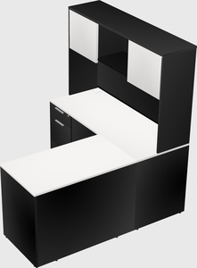 L-shaped office desk