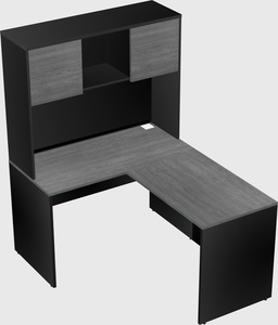 L-shaped office desk