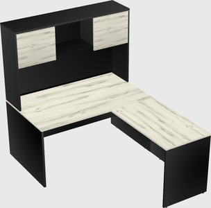 L-shaped office desk