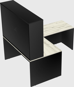 L-shaped office desk