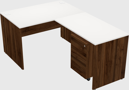 L-shaped office desk