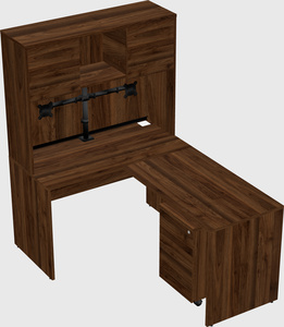 L-shaped office desk