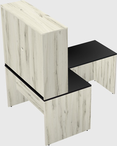 L-shaped office desk