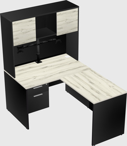 L-shaped office desk