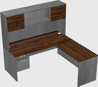 L-shaped office desk
